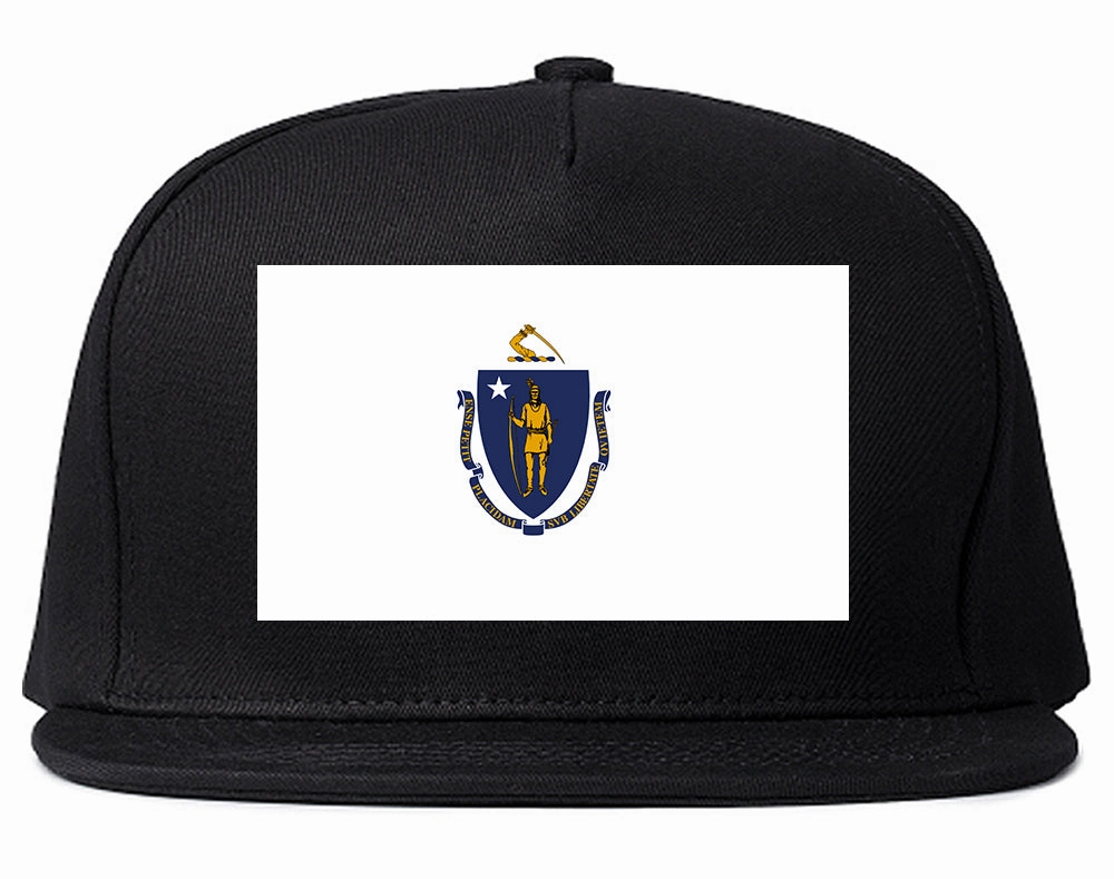 Massachusetts State Flag MA Chest Mens Snapback Hat