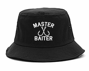 Master Baiter Fishing Hook Mens Bucket Hat