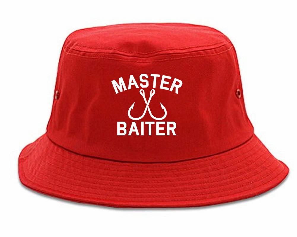 Master Baiter Fishing Hook Mens Bucket Hat