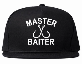 Master Baiter Fishing Hook Mens Snapback Hat