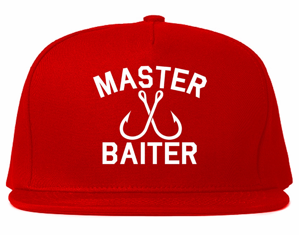 Master Baiter Fishing Hook Mens Snapback Hat
