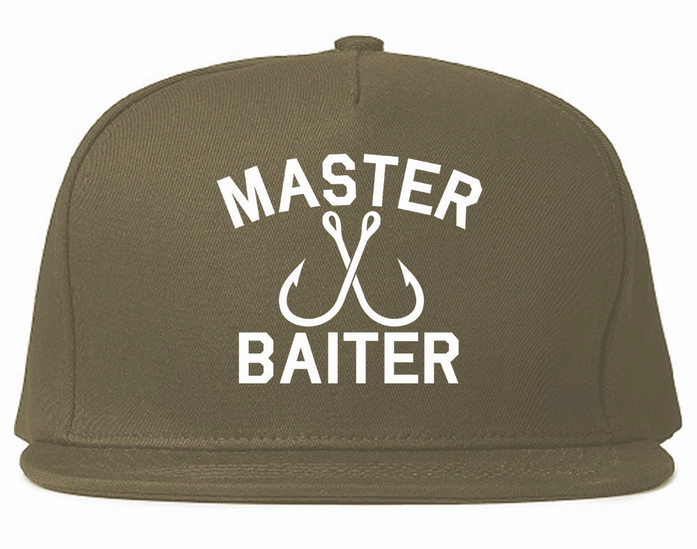 Master Baiter Fishing Hook Mens Snapback Hat