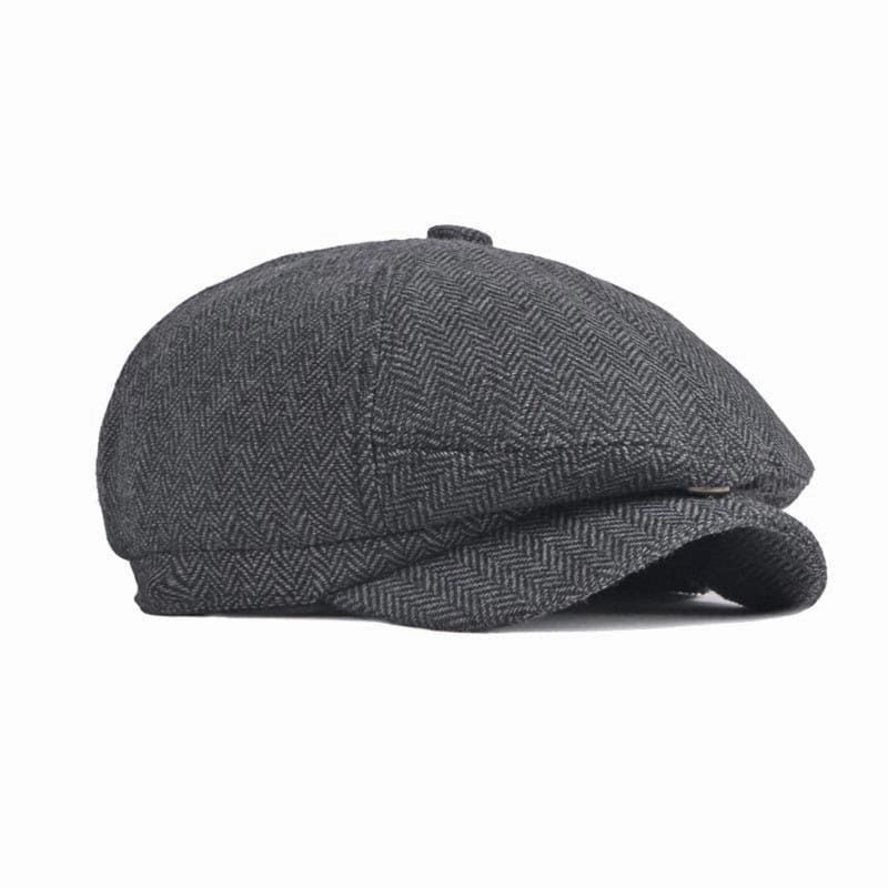 Matlok Herringbone Newsboy Cap
