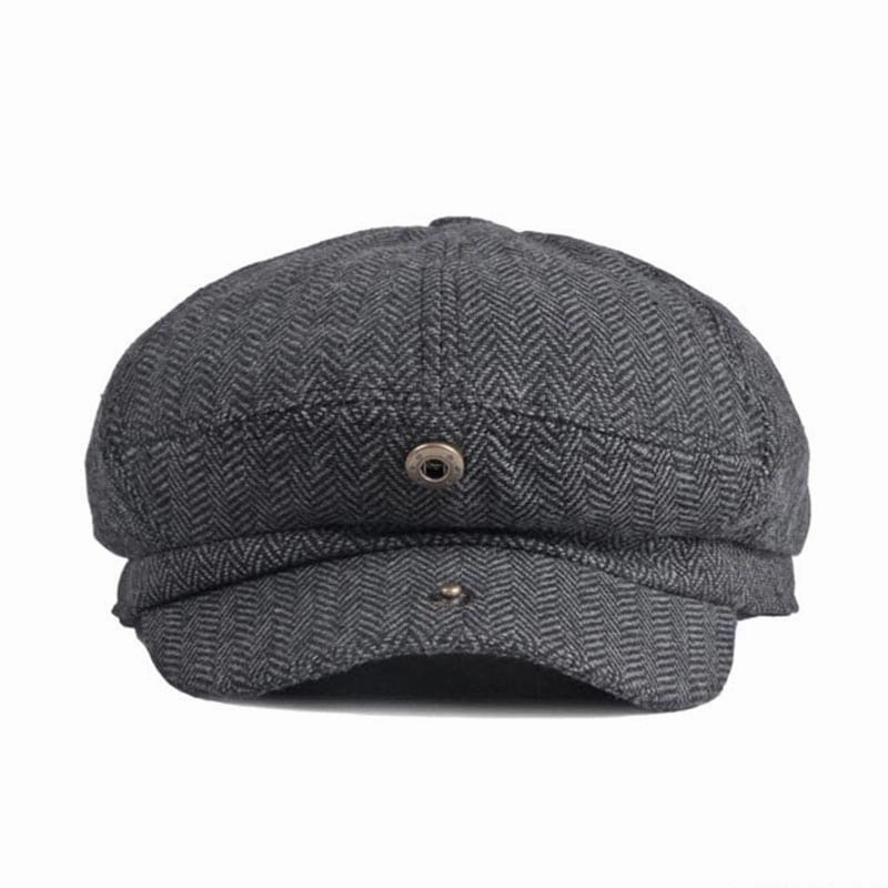 Matlok Herringbone Newsboy Cap