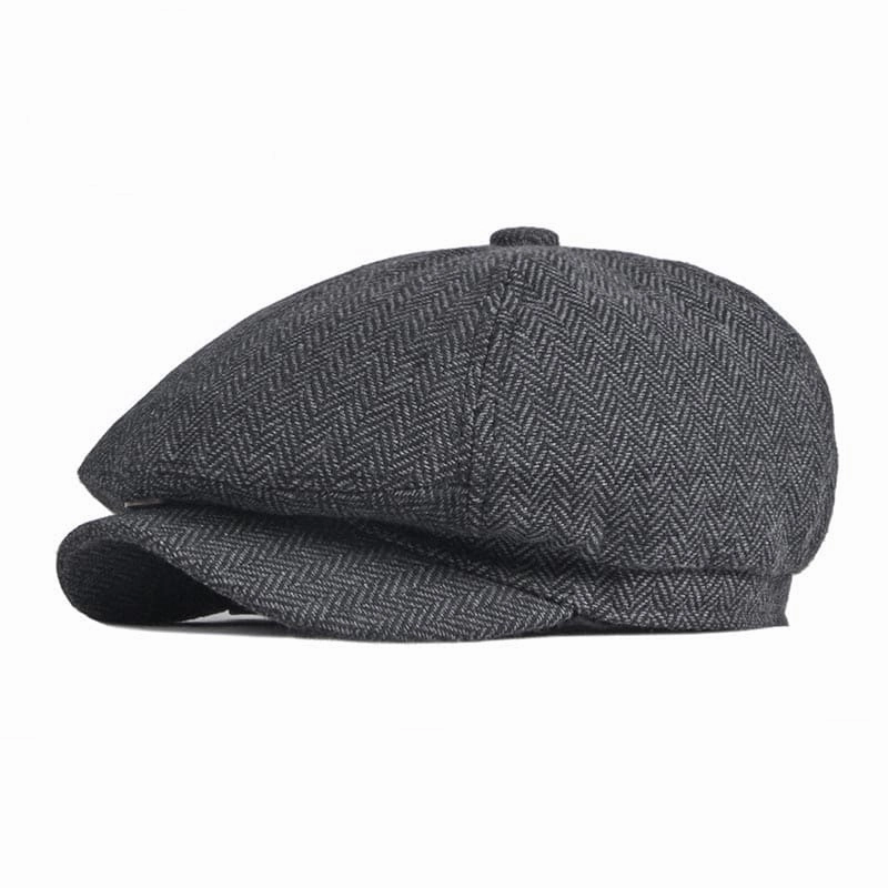 Matlok Herringbone Newsboy Cap