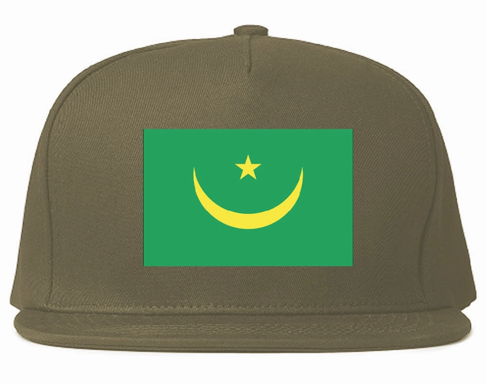 Mauritania Flag Country Printed Snapback Hat Cap