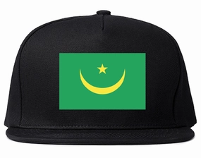 Mauritania Flag Country Printed Snapback Hat Cap