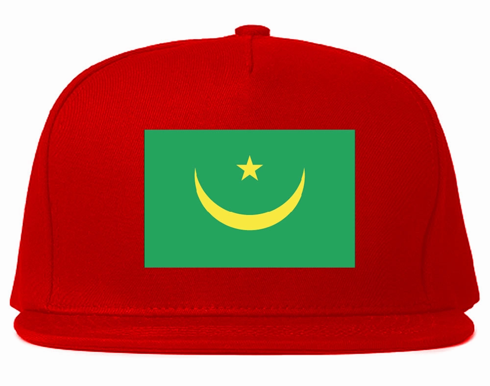 Mauritania Flag Country Printed Snapback Hat Cap