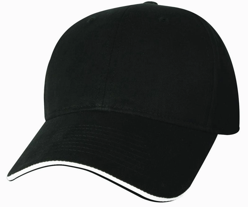 Mediumweight Sandwich Trim Cap - Custom Embroidered