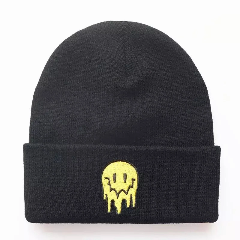 Melting Smiley Winter Beanie