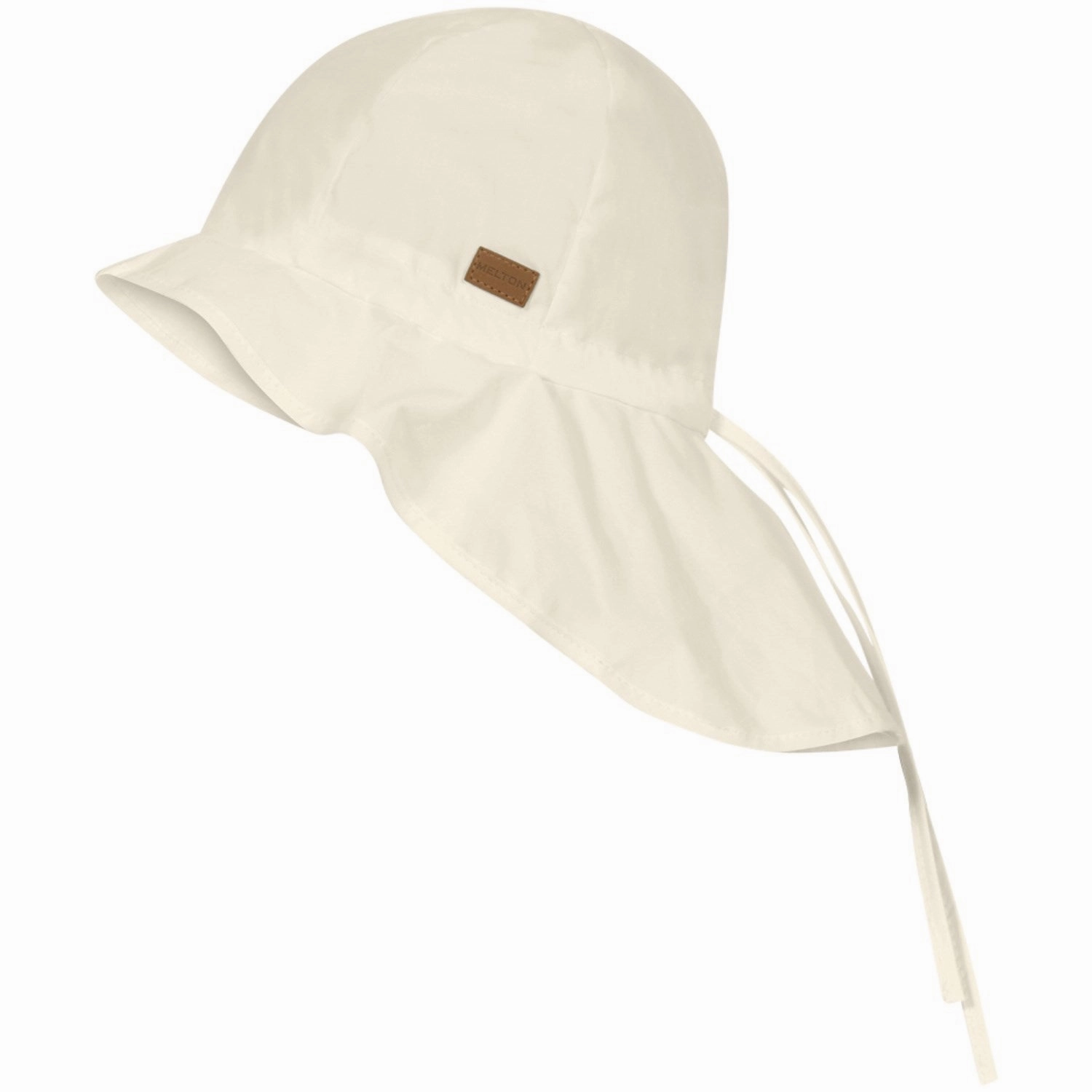 MELTON Buttercream Poplin hat - neck shade