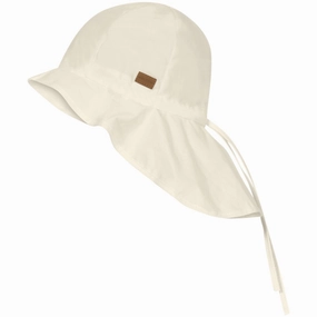 MELTON Buttercream Poplin hat - neck shade
