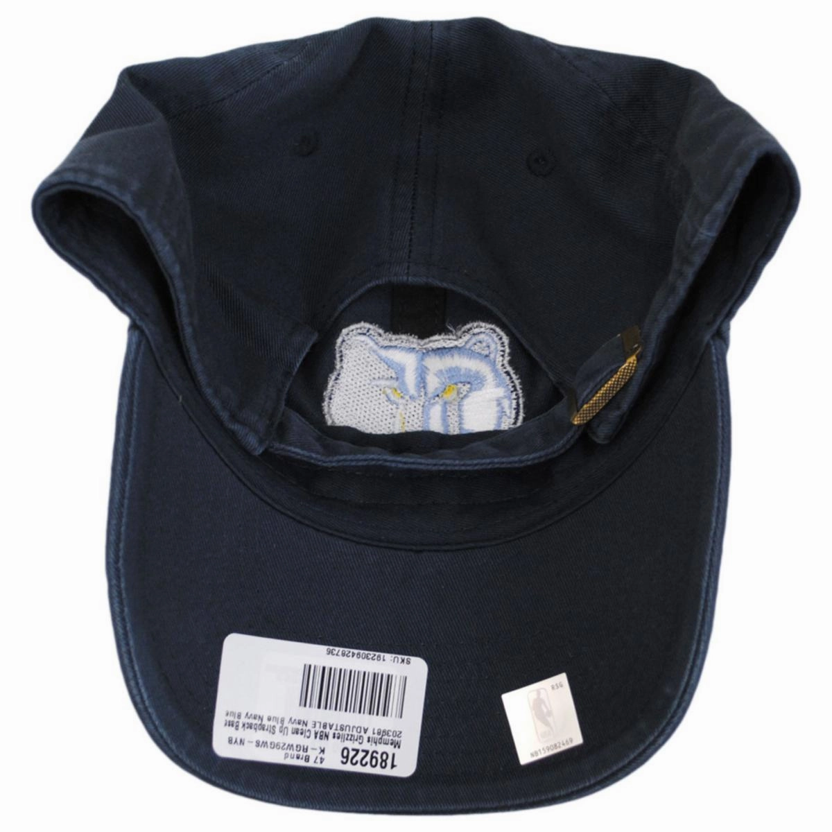 Memphis Grizzlies NBA Clean Up Strapback Baseball Cap Dad Hat