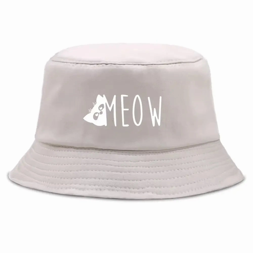 Meow Cotton Bucket Hat