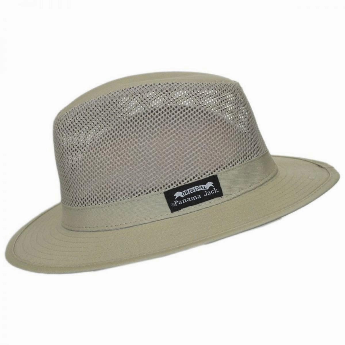 Mesh Crown Cotton Safari Fedora Hat