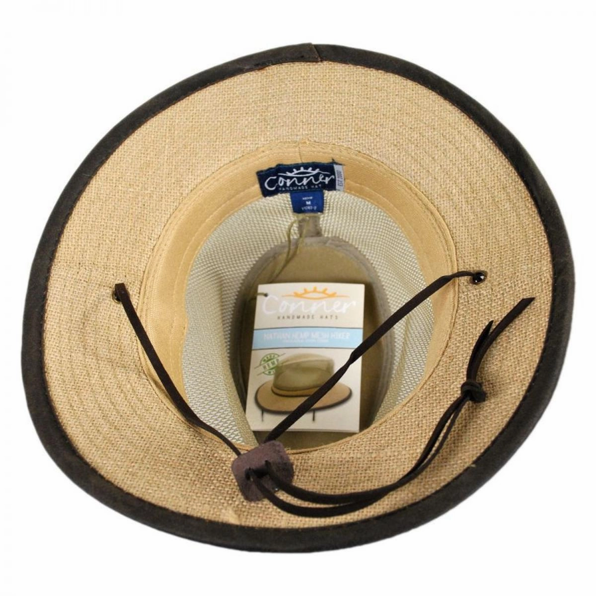 Mesh Crown Hemp Safari Fedora Hat