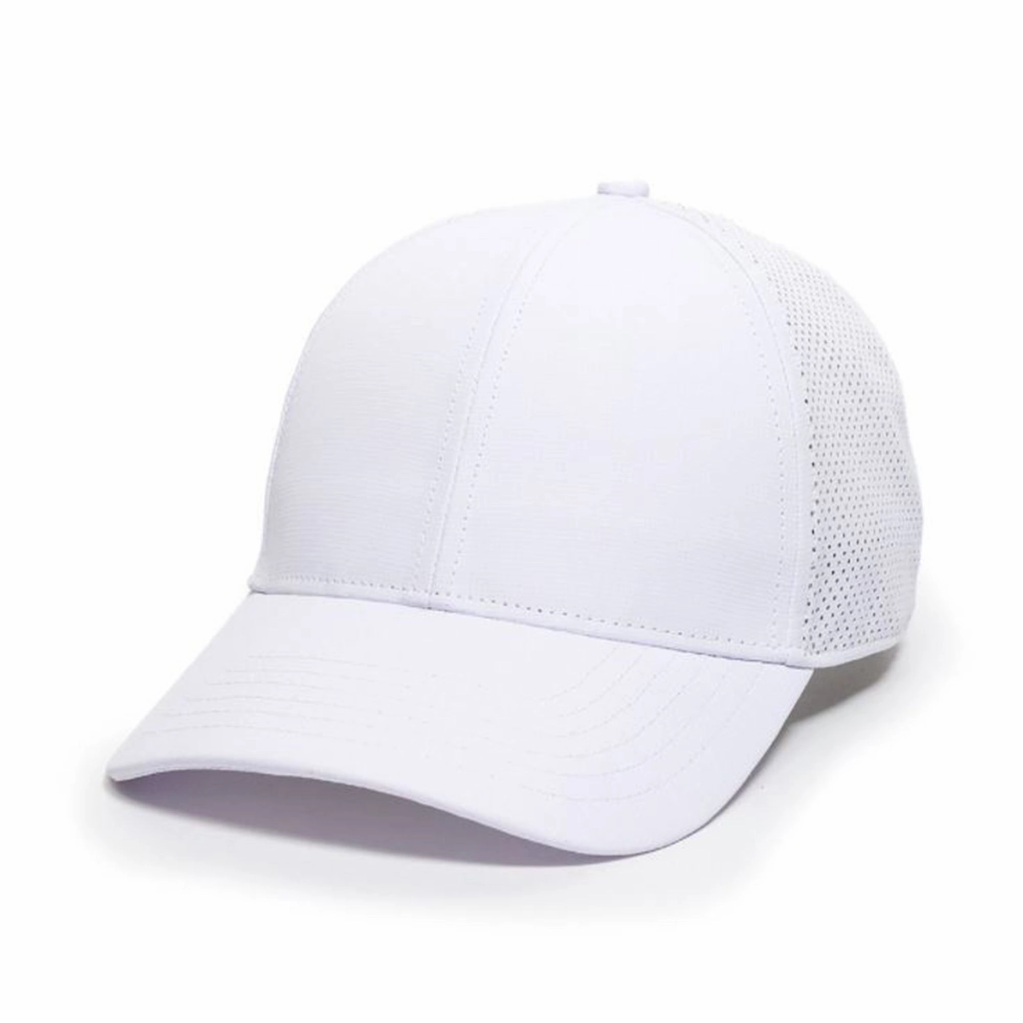 Mesh Low Profile 6 Panel Structured Pre-Curved Visor Trucker Hat Cap