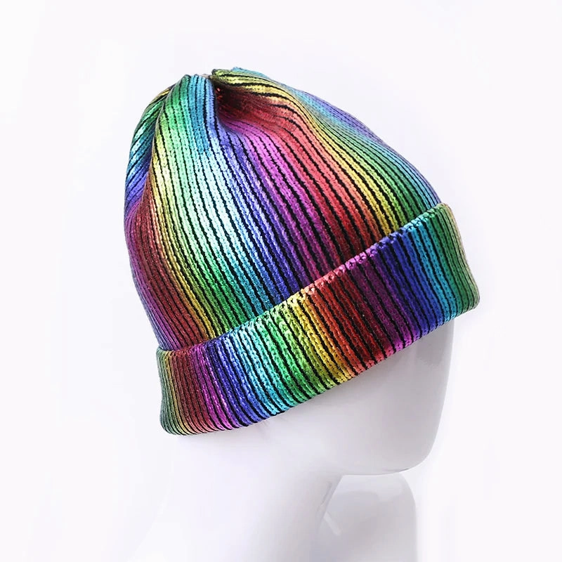 Metallic Glitter Degraded Beanie