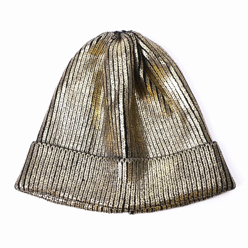 Metallic Glitter Degraded Beanie