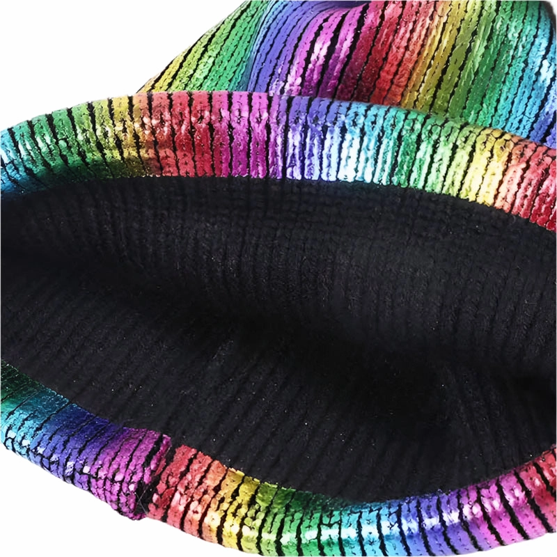 Metallic Glitter Degraded Beanie