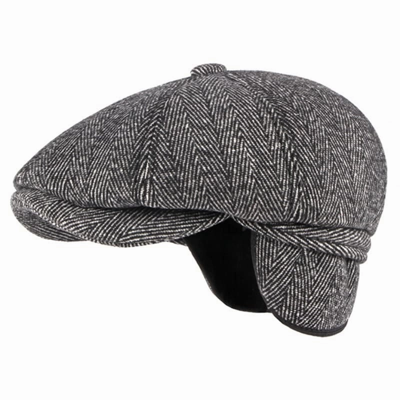 Metz Vintage Earflaps Newsboy Cap