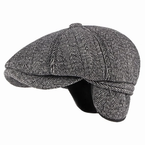 Metz Vintage Earflaps Newsboy Cap