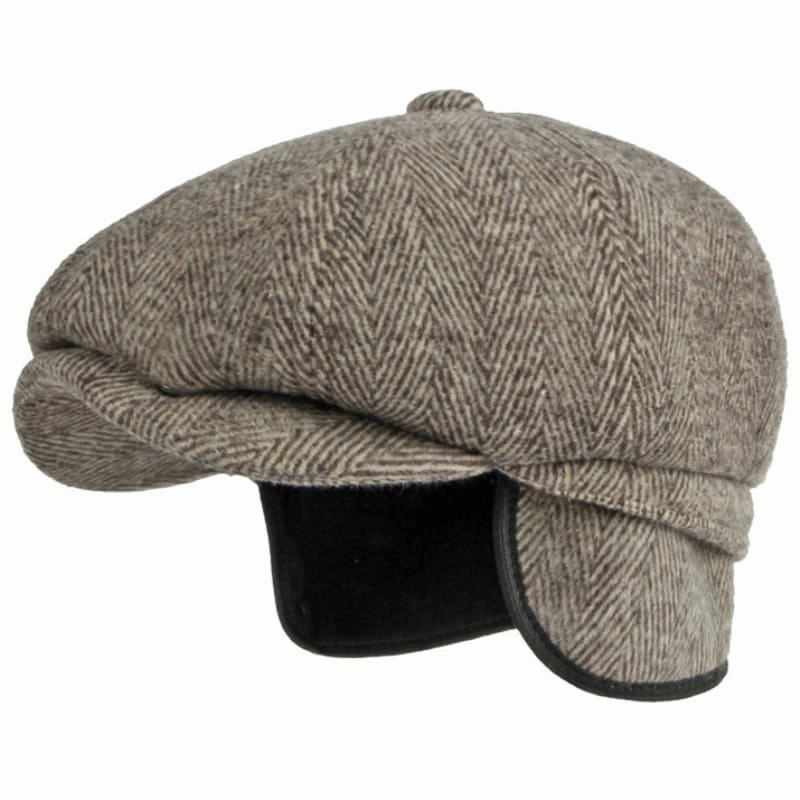 Metz Vintage Earflaps Newsboy Cap