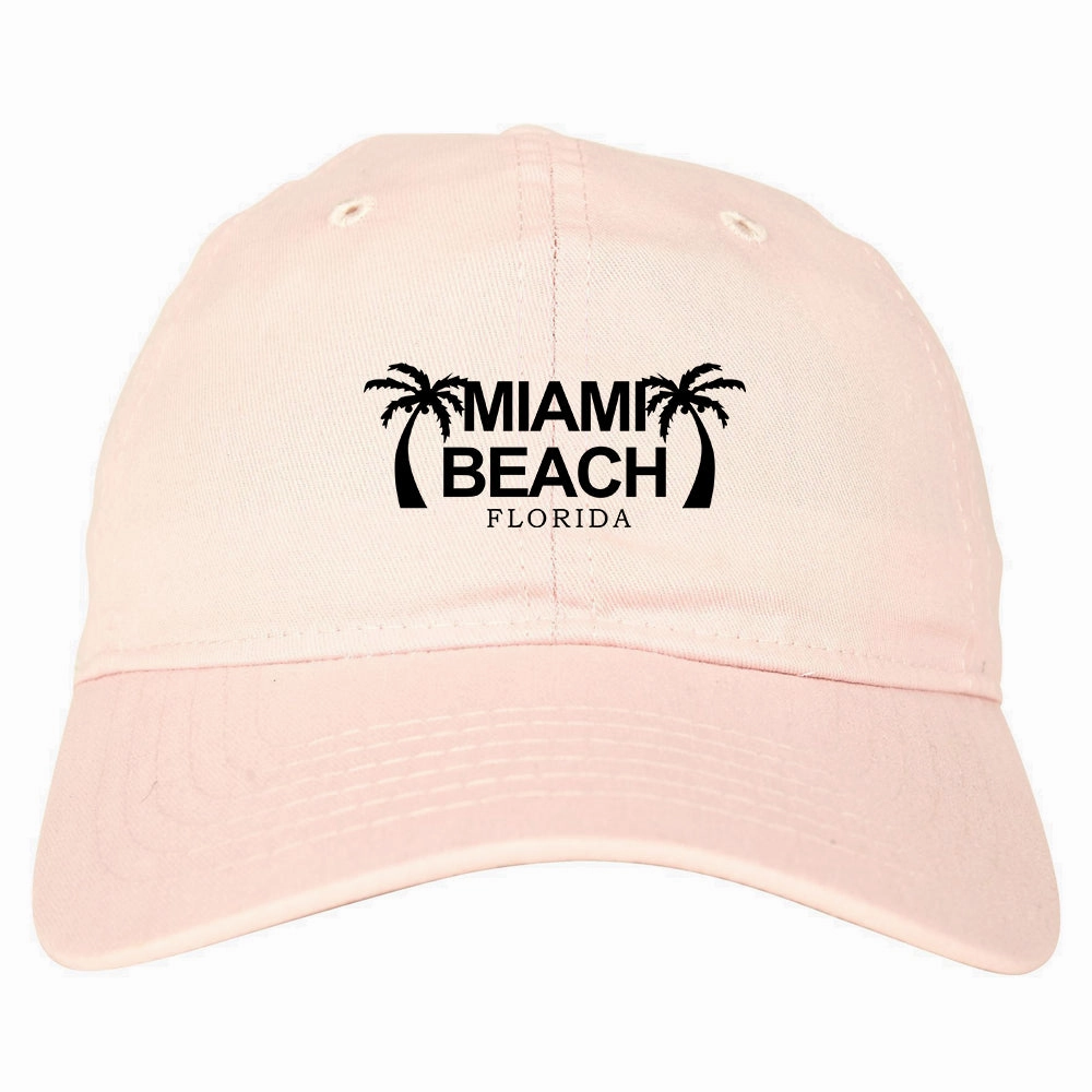 Miami Beach Retro Souvenir Mens Dad Hat