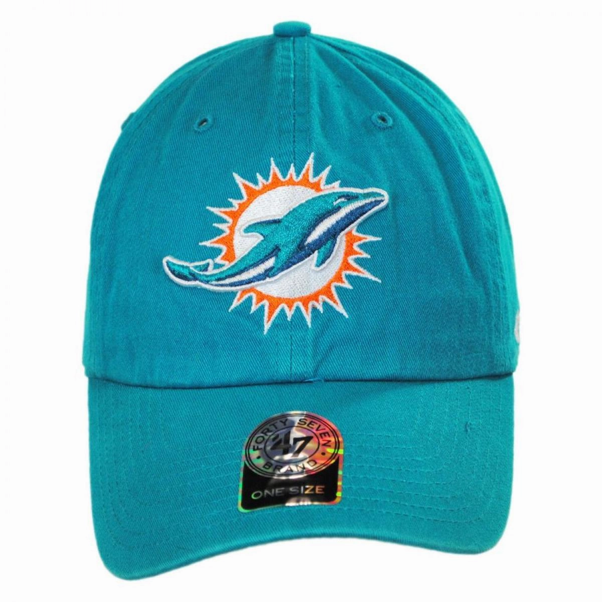 Miami Dolphins NFL Clean Up Strapback Baseball Cap Dad Hat