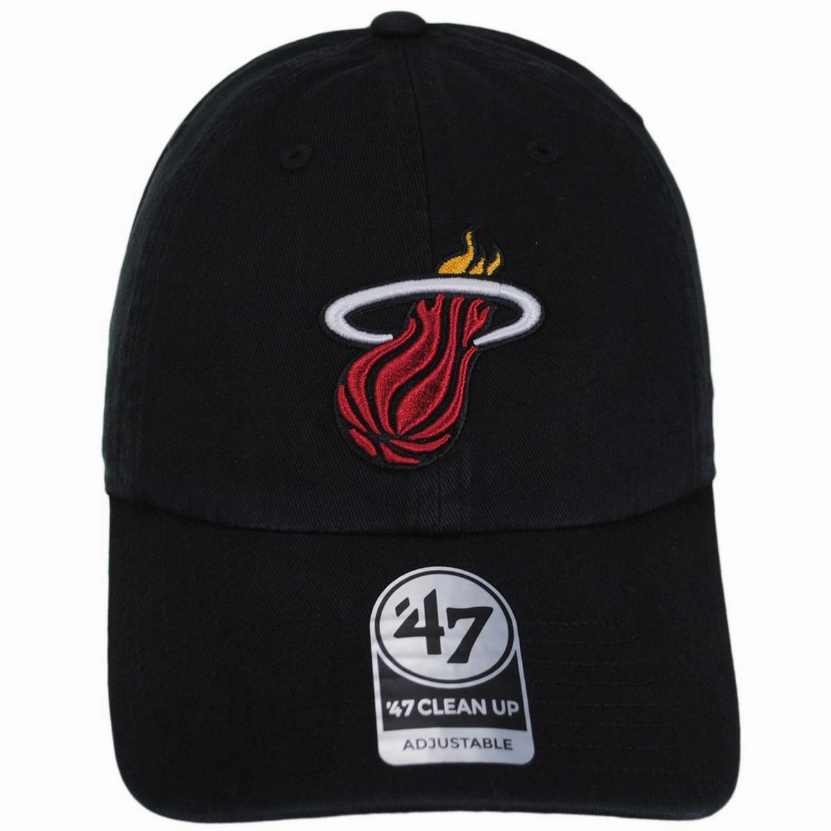 Miami Heat NBA Clean Up Strapback Baseball Cap Dad Hat