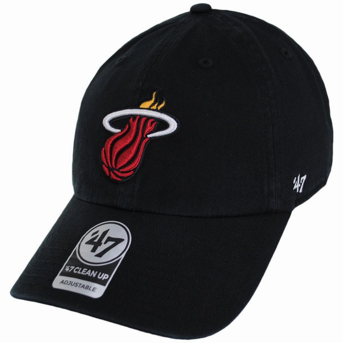 Miami Heat NBA Clean Up Strapback Baseball Cap Dad Hat