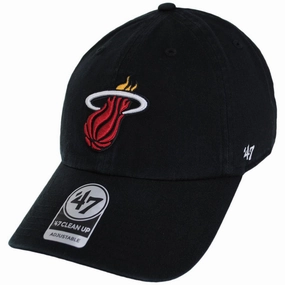 Miami Heat NBA Clean Up Strapback Baseball Cap Dad Hat
