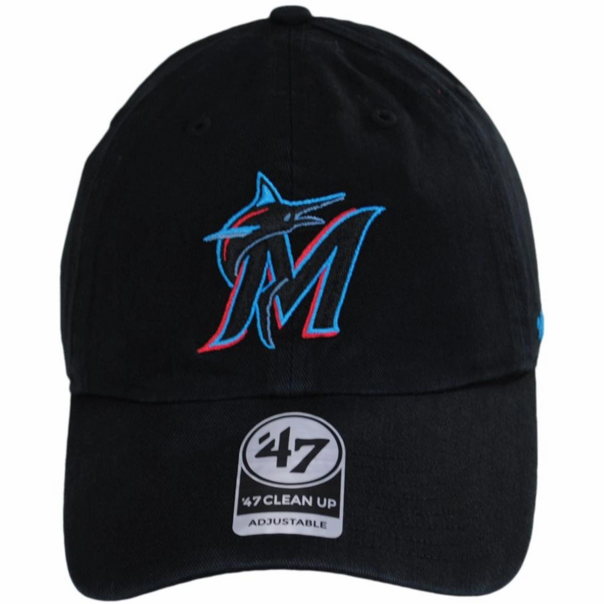 Miami Marlins MLB Clean Up Strapback Baseball Cap Dad Hat