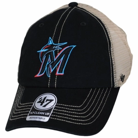 Miami Marlins Trawler 47 Mesh Clean Up Baseball Cap