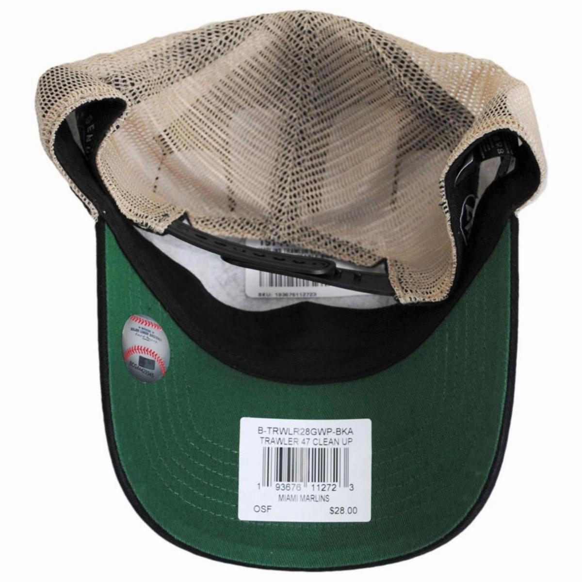 Miami Marlins Trawler 47 Mesh Clean Up Baseball Cap