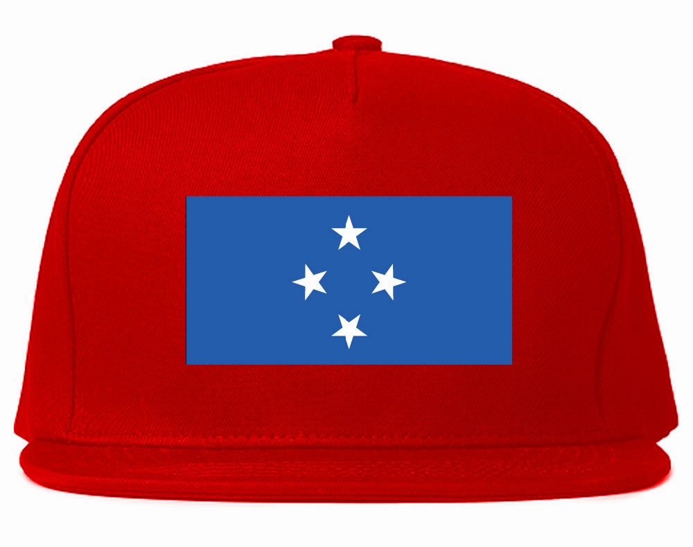 Micronesia Flag Country Printed Snapback Hat Cap