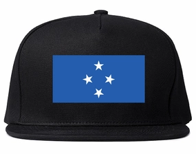 Micronesia Flag Country Printed Snapback Hat Cap