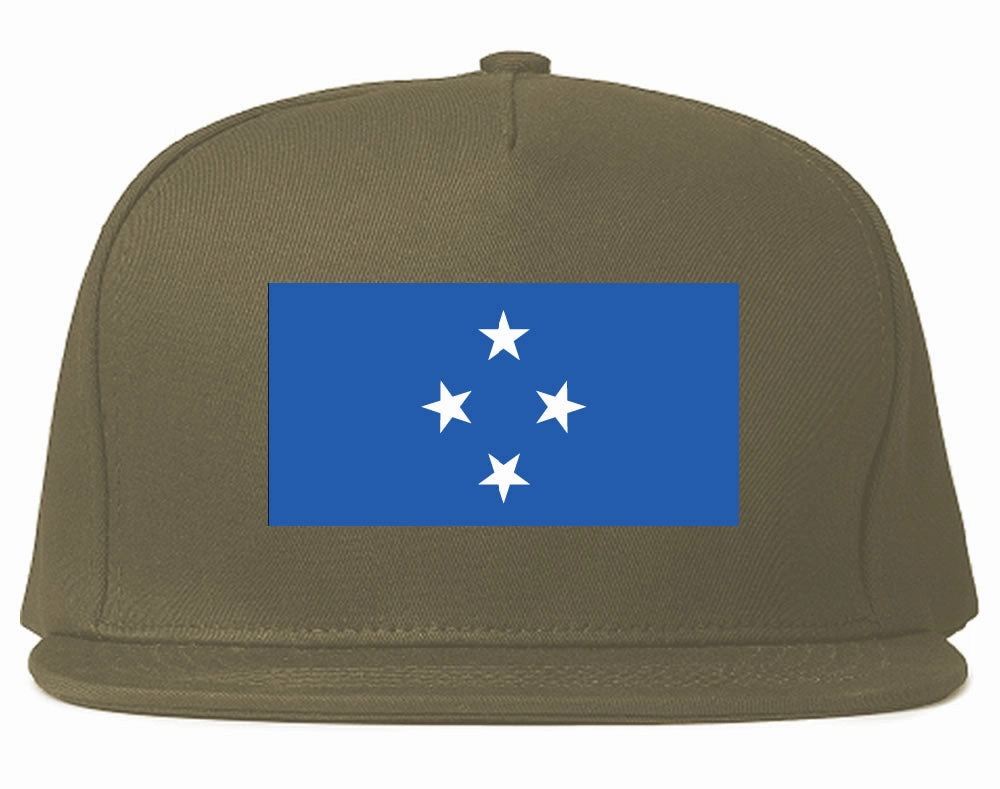 Micronesia Flag Country Printed Snapback Hat Cap