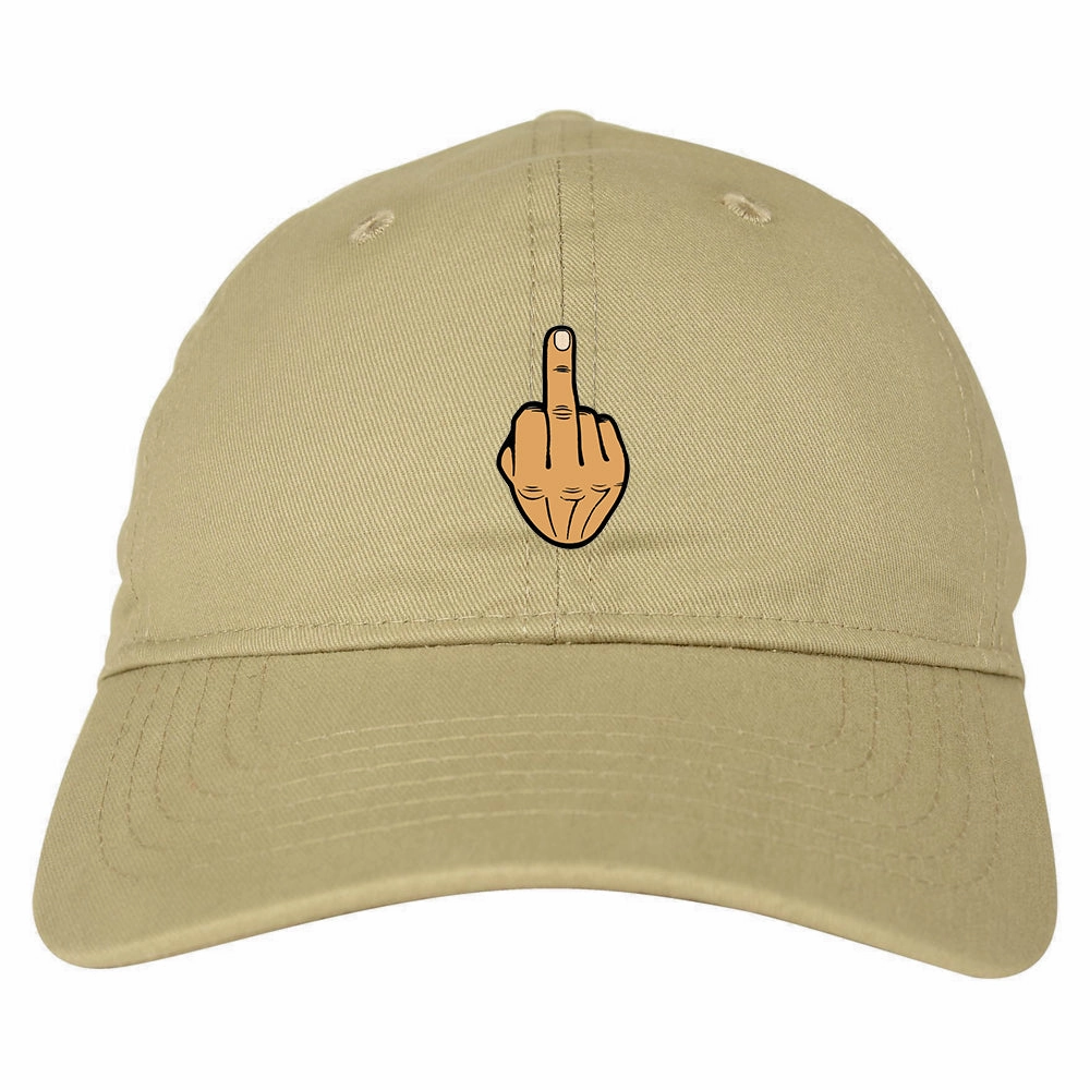 Middle Finger Funny Chest Mens Dad Hat