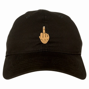 Middle Finger Funny Chest Mens Dad Hat