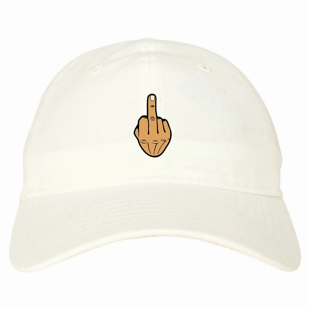 Middle Finger Funny Chest Mens Dad Hat