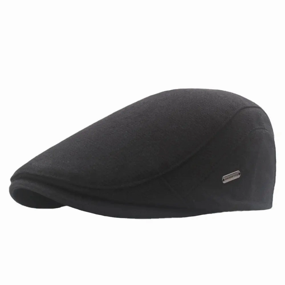 Milano Plain Cotton Flat Cap