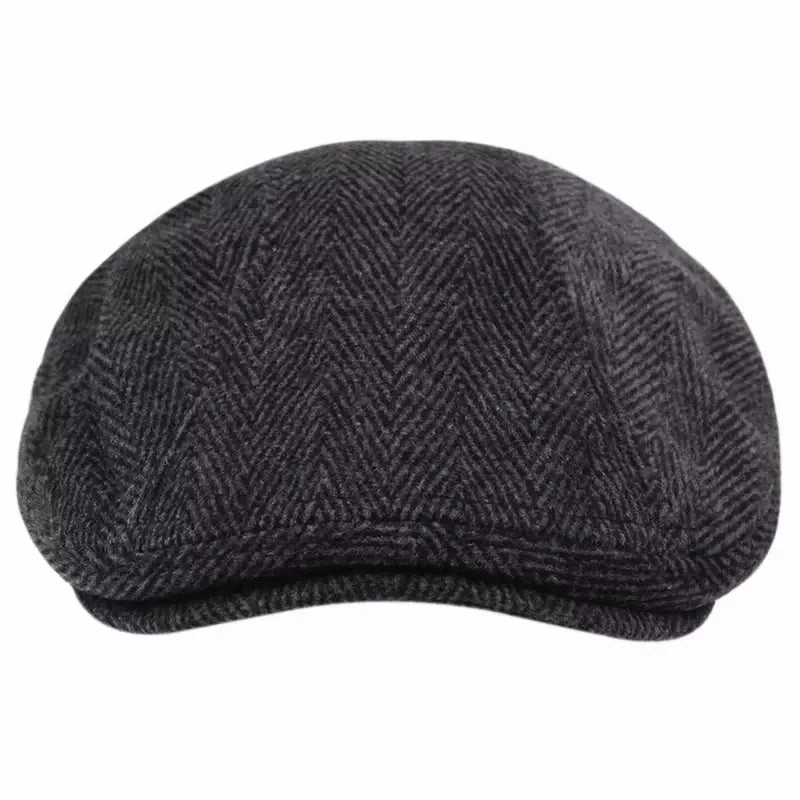 Milford Herringbone Cotton Flat Cap