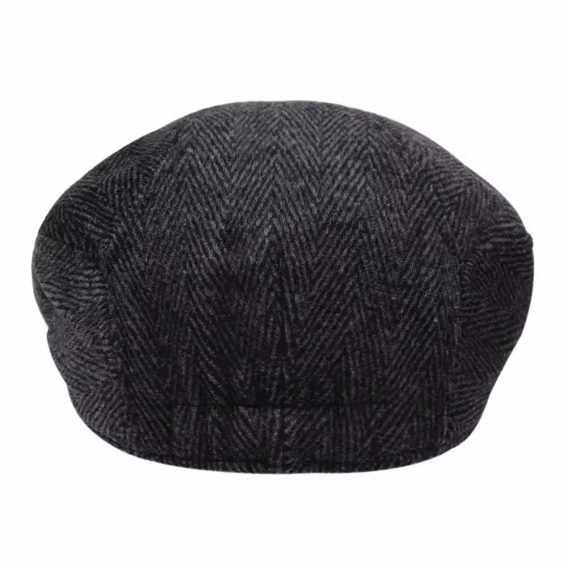 Milford Herringbone Cotton Flat Cap