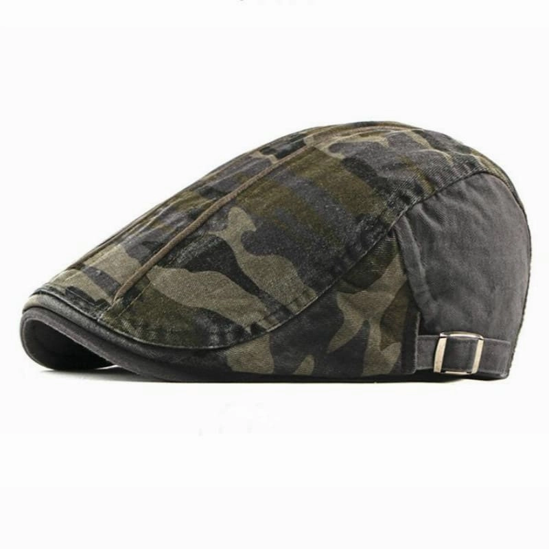 Military Camouflage Cotton Flat Cap