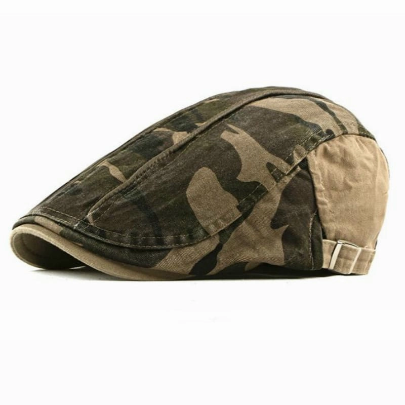 Military Camouflage Cotton Flat Cap