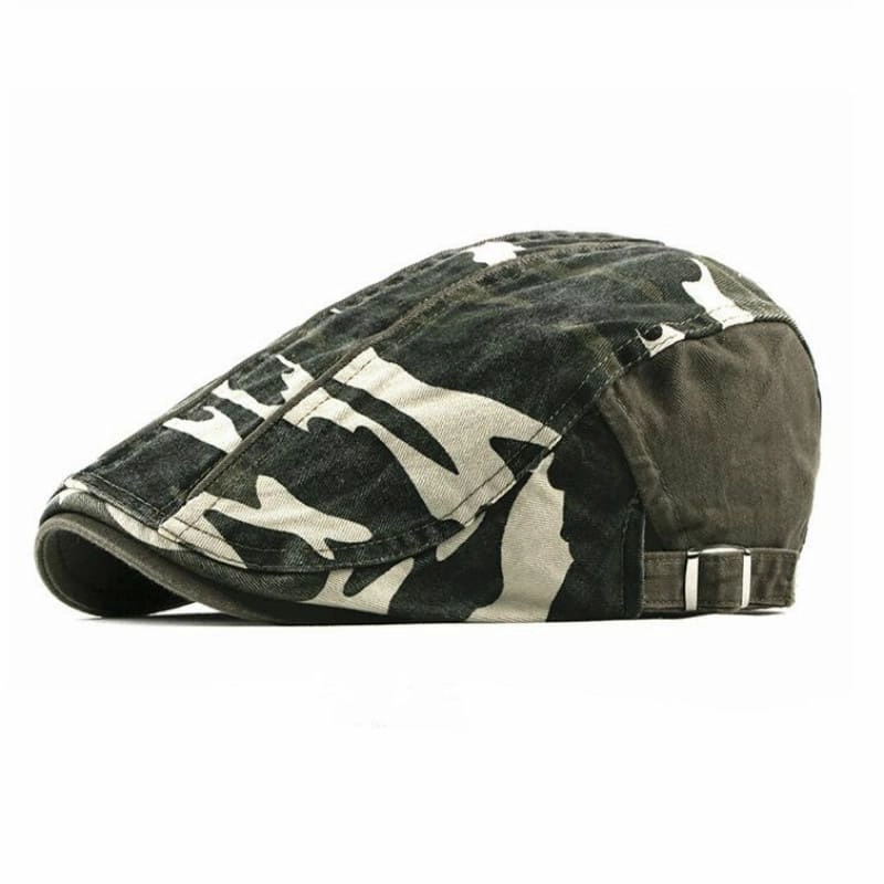 Military Camouflage Cotton Flat Cap