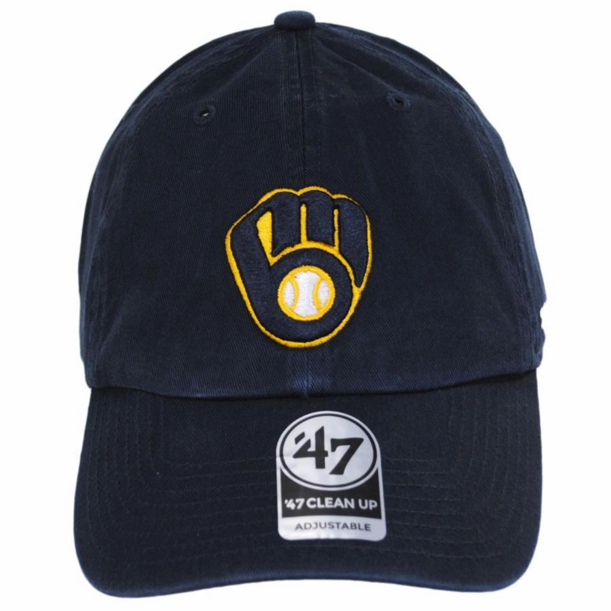 Milwaukee Brewers MLB Clean Up Strapback Baseball Cap Dad Hat
