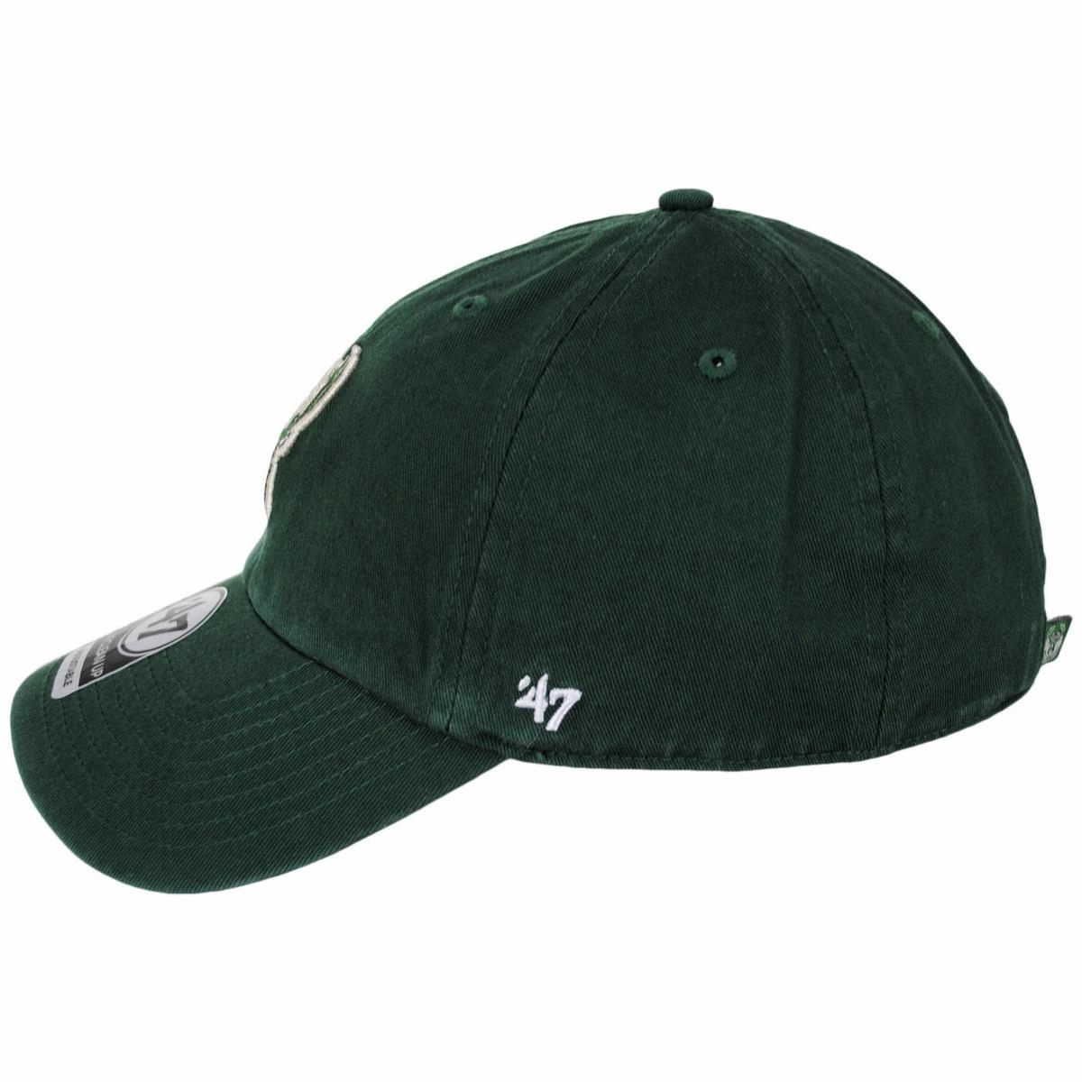 Milwaukee Bucks NBA Clean Up Strapback Baseball Cap Dad Hat