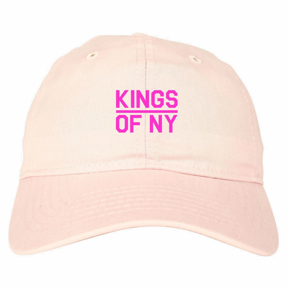 Mini Pink Classic College Logo Mens Dad Hat Baseball Cap